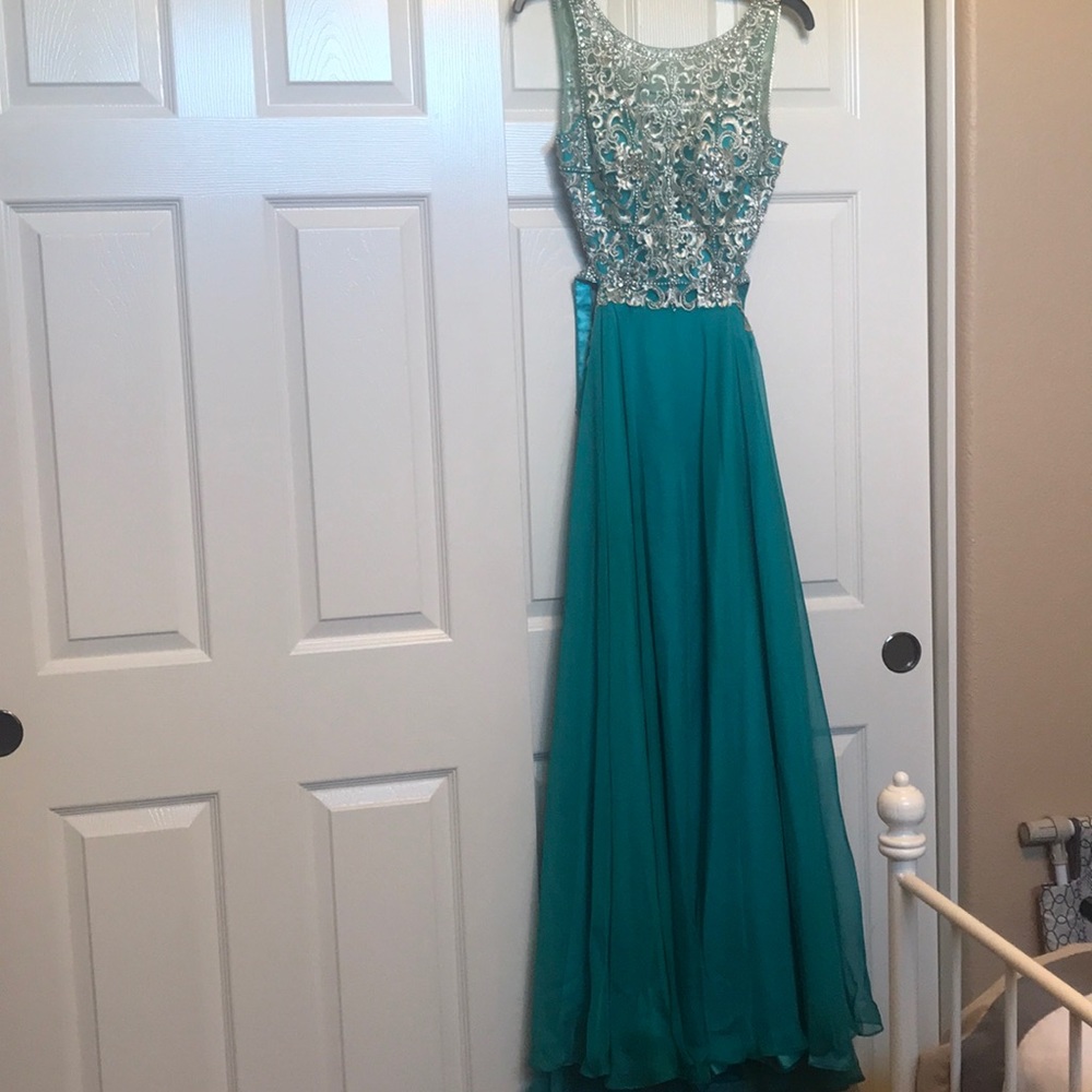 Camille La Vie Embroidered Special Occasion Dress